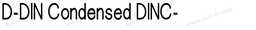 D-DIN Condensed DINC字体转换